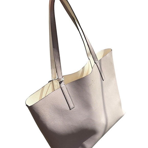 Kate Spade New York Leather Tote Bag with Tassel – Gray - Picture 5 of 15